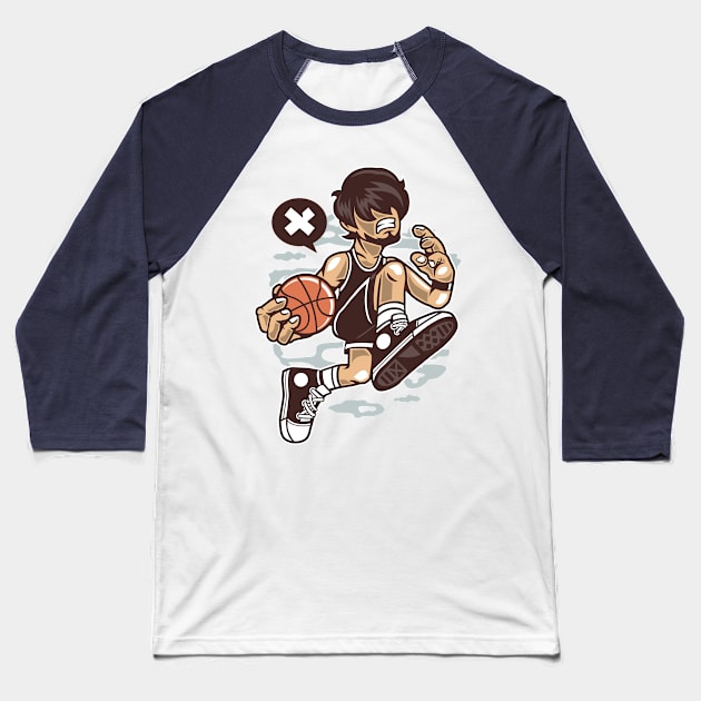 Nba action hero Baseball T-Shirt by Superfunky